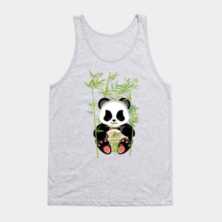 Panda eat ramen Tank Top